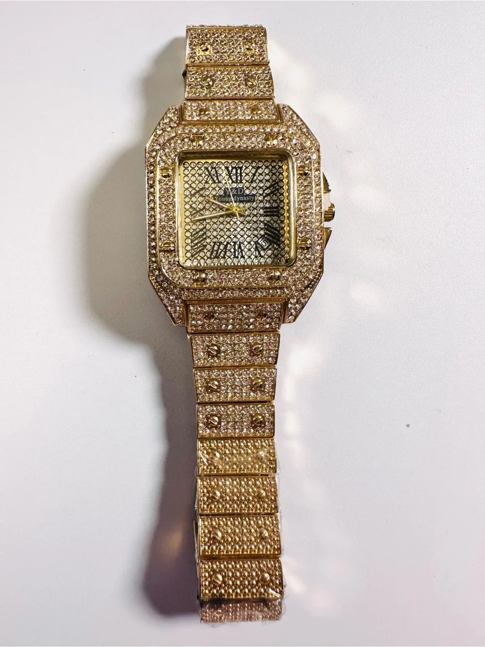 NEW Young Dynasty Street Hip Hop Bling Mens/Unisex Watch Sz 8